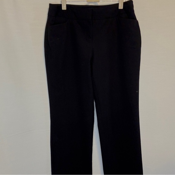 Worthington Modern Fit Black Straight Leg Pants Size 10 - Picture 1 of 5